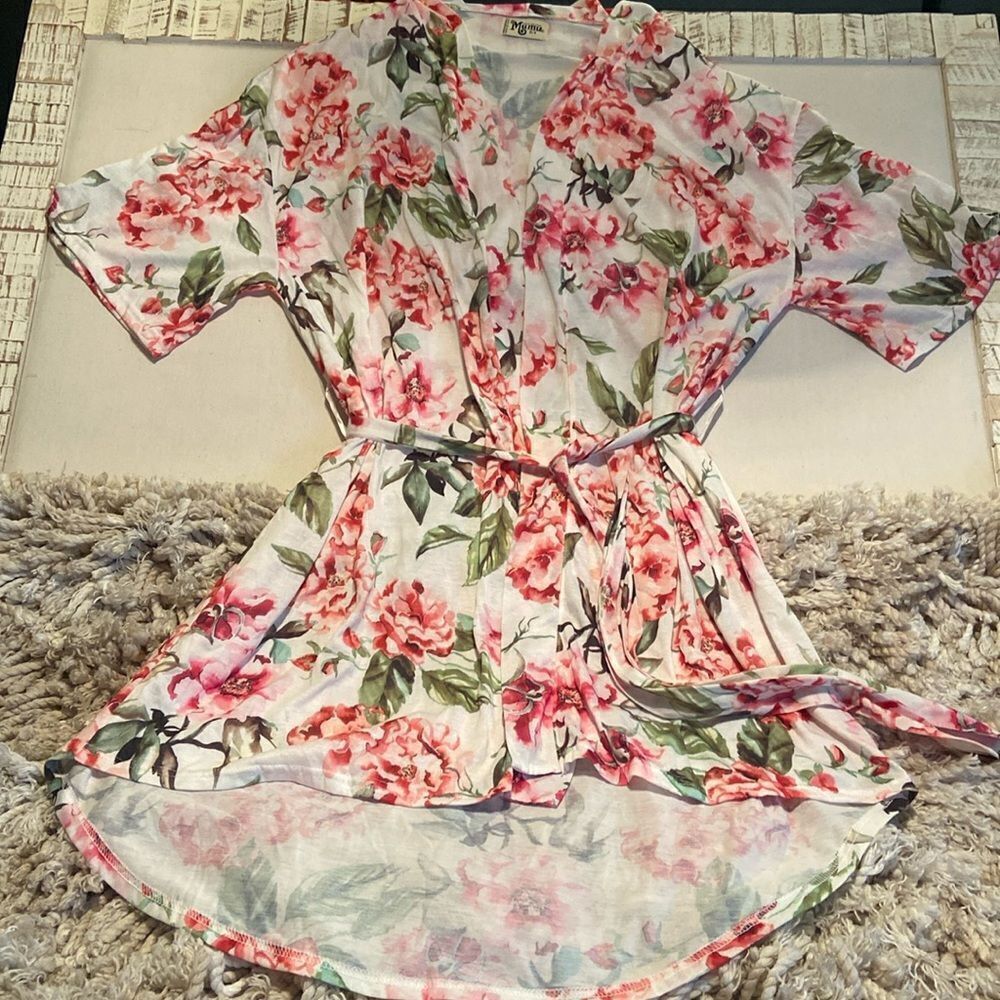 Show me your MUMU floral robe ladies one size